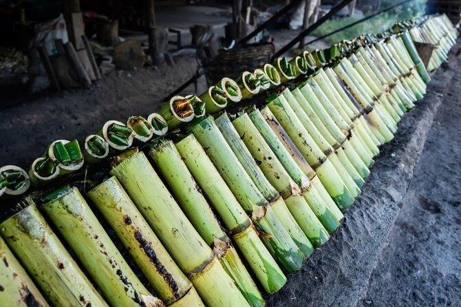 The Journey Phnom Penh to/from Siem Reap: A Memorable Tour - Bamboo sticky rice in a roadside village