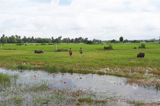 Tuk Tuk Journey: Exploring Rural Life and Silk Farm Craftsmanship - A pagoda stop at វត្តខ្នាតរង្សី