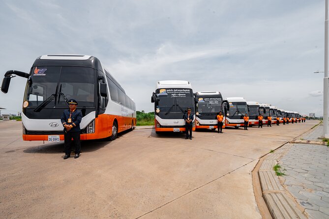 VET Bus services in Cambodia - Seats, air conditioning, and the little comforts